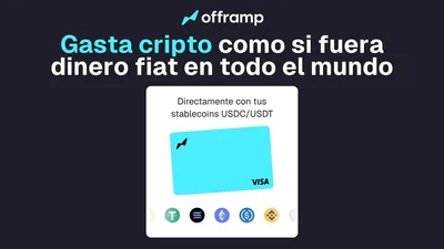 OFFRAMP: TARJETA VISA DE CRIPTOMONEDAS