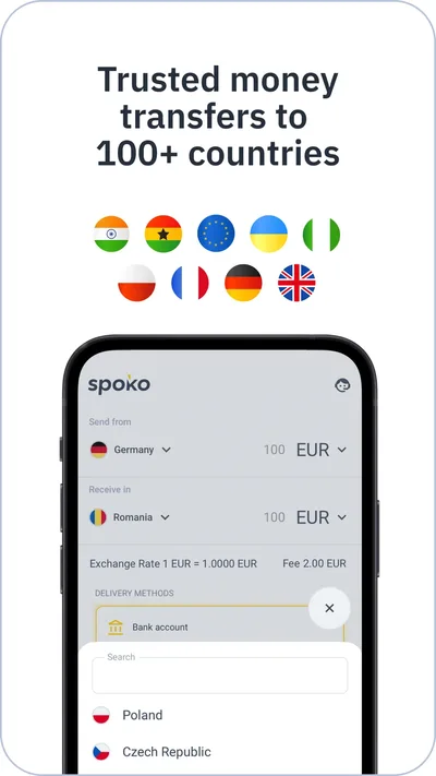 SPOKO, TRANSFERENCIAS DE DINERO